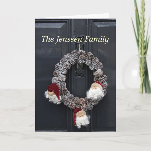 Couronne sur le faire-part d'adresse de porte (Devant)