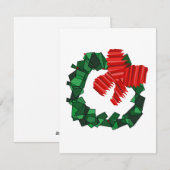 Couronne verte et carte à ruban rouge (Devant / Derrière)