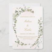 Couronne verte Faire-part de mariage espagnol (Devant)