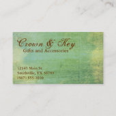Couronne vintage et cartes de visite élégants (Dos)
