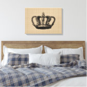 Couronne vintage sur toile (Insitu(Chambre))