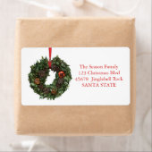 Couronnes de Noël Étiquette de vacances (En situation)