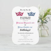 Couronnes de prince et princesse Invitation à la f (Debout devant)