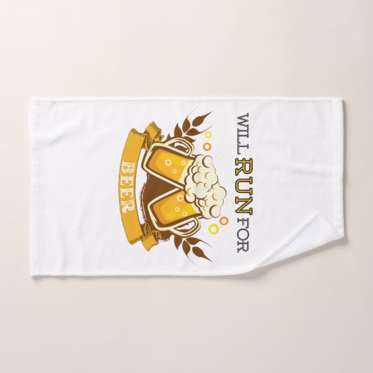 Courra pour la bière, la conception de course (Serviette à main)