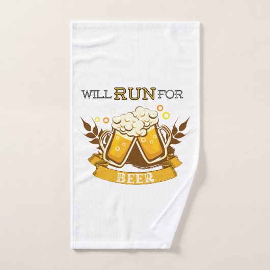 Courra pour la bière, la conception de course (Serviette à main)