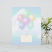 Courrier aérien - Feuille de papier à lettres de 8 (Debout devant)