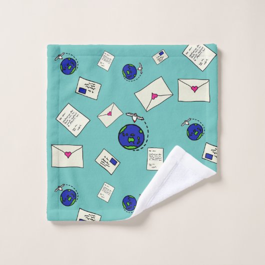 Courrier dans le monde (Gant de toilette)