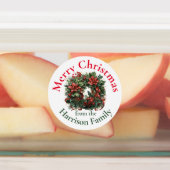 Courrier de Noël personnalisé Words Étiquettes (Apposé)