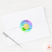 Courrier d'escargot (dégradé) - Stickers d'envelop (Enveloppe)