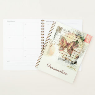 Courrier papillon vintage personnalisé