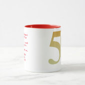 Cours de 1973 50e Mug à café de la Réunion (Centre)