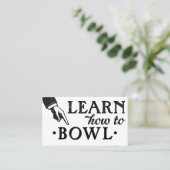 Cours de Bowling Carte de visite - Cool Vintage (Debout devant)