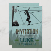 Cours de corde Invitation de fête d'anniversaire (Devant / Derrière)
