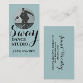 Cours de danse moderne, Carte de visite de studio  (Devant / Derrière)