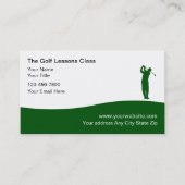 Cours de golf Cartes de visite de rendez-vous (Devant)
