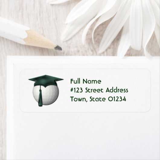 Cours de golf Retour Adresse Étiquette (En situation)