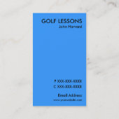 Cours de golf scène lumineuse cartes de visite per (Dos)