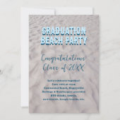 Cours de graduation Invitation Plage Thème de fête (Devant)