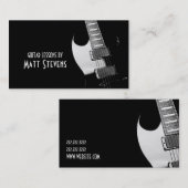 Cours de Guitare Carte de Visite Professeur de Mus (Devant / Derrière)