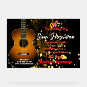 Cours de guitare moderne Black Horz Symbole acryli (Recto)