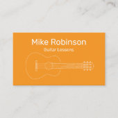 Cours de guitare Musique Instructeur Carte de visi (Devant)