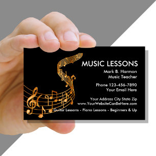 Cours de musique classique Carte de visite