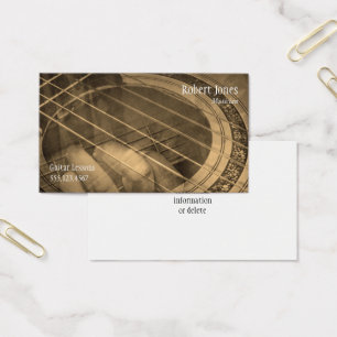 Cours de musique pour professeur de guitare