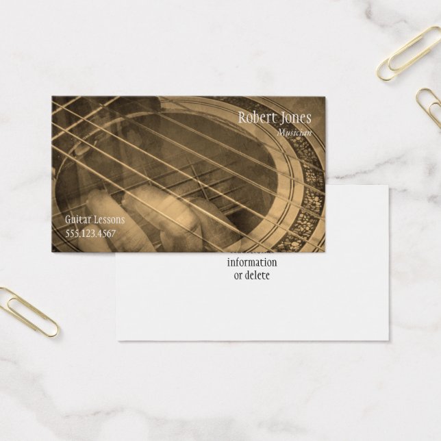 Cours de musique pour professeur de guitare (Bureau)