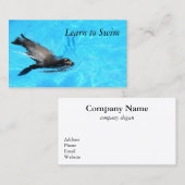 Cours de natation Carte de visite (Devant / Derrière)