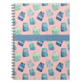 COURS DE PEINTURE BLEU AQUA ROSE POTS CAHIER (Devant)