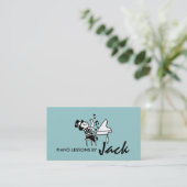 Cours de piano, Carte de visite d'instructeur de m (Debout devant)