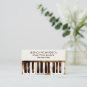 Cours de piano Clavier Carte de visite aquarelle (Debout devant)