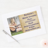 Cours de piano ou de violon de musique Stickers pr (Enveloppe)