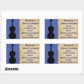 Cours de piano ou de violon de musique Stickers pr (Feuille)