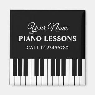 Cours de piano personnalisé aimant frigo