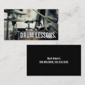 Cours de tambour carte de visite (Devant / Derrière)