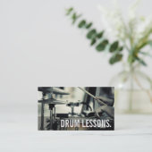 Cours de tambour carte de visite (Debout devant)