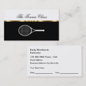 Cours de tennis classiques Cartes de visite de ren (Devant / Derrière)