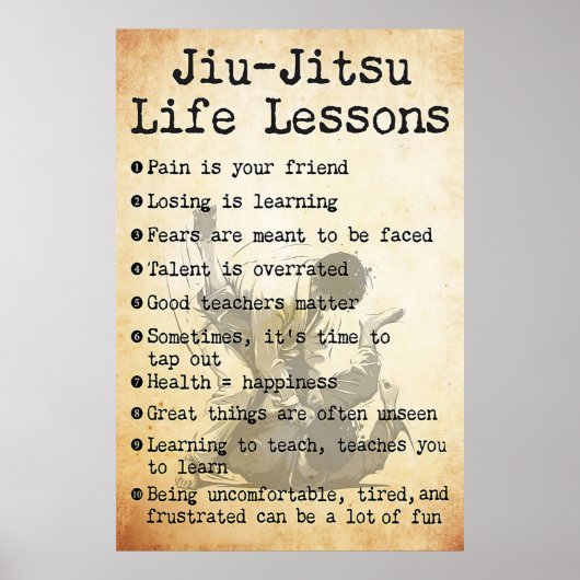Cours de vie Jiu-Jitsu, Poster Jiu Jitsu, Jiu Jits (Devant)