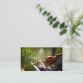 Cours de violon, instructeur, Carte de visite de m (Debout devant)