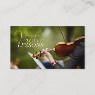 Cours de violon, instructeur, Carte de visite de m