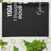 "Cours de Yoga ? Pour un verre" Citer Serviette de (Plié)
