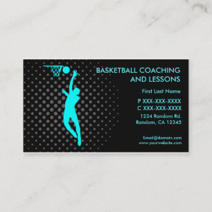 Cours d'entraîneur de basket-ball cartes de visite