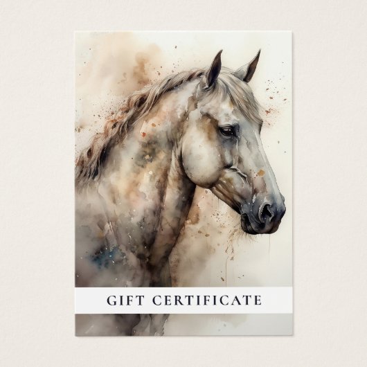 Cours d'équitation moderne Certificat cadeau (Devant)