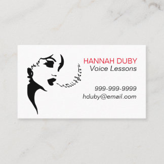 Cours vocaux Carte de visite