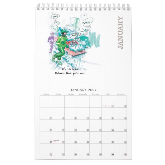 COURSE 2013 - Calendrier pour des coureurs - (Jan 2027)