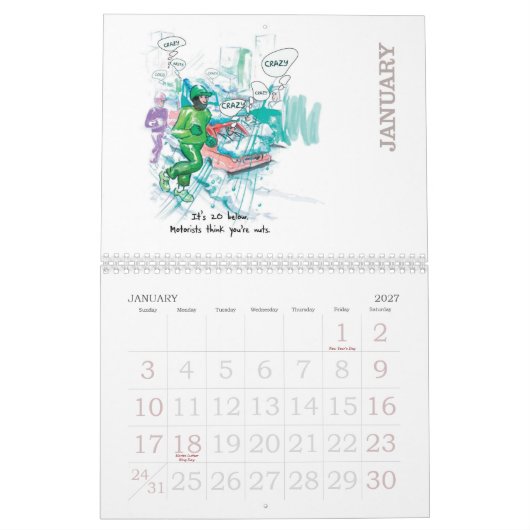 Course 2013 - Calendrier pour des coureurs (Jan 2027)