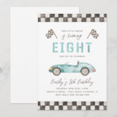 Course 8e anniversaire Invitation | Invitation de  (Devant / Derrière)