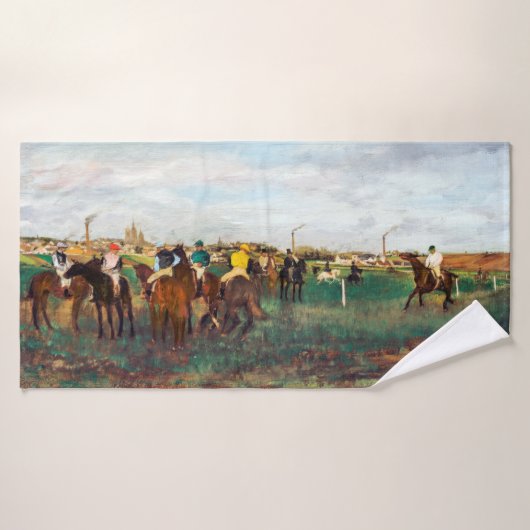 Course À Cheval, Edgar Degas (Serviette de bain)