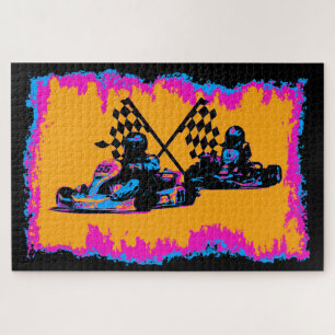 Course à la fin - Go Kart Racers Jigsaw Puzzle